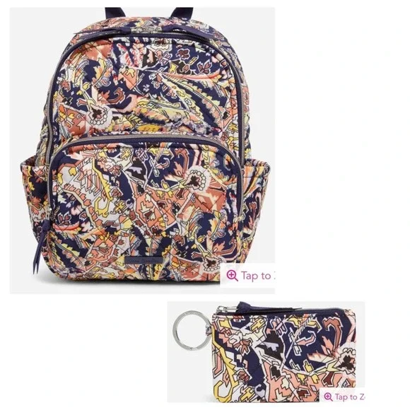 Vera Bradley | Bags | Vera Bradley New Small Backpack Zip Id 